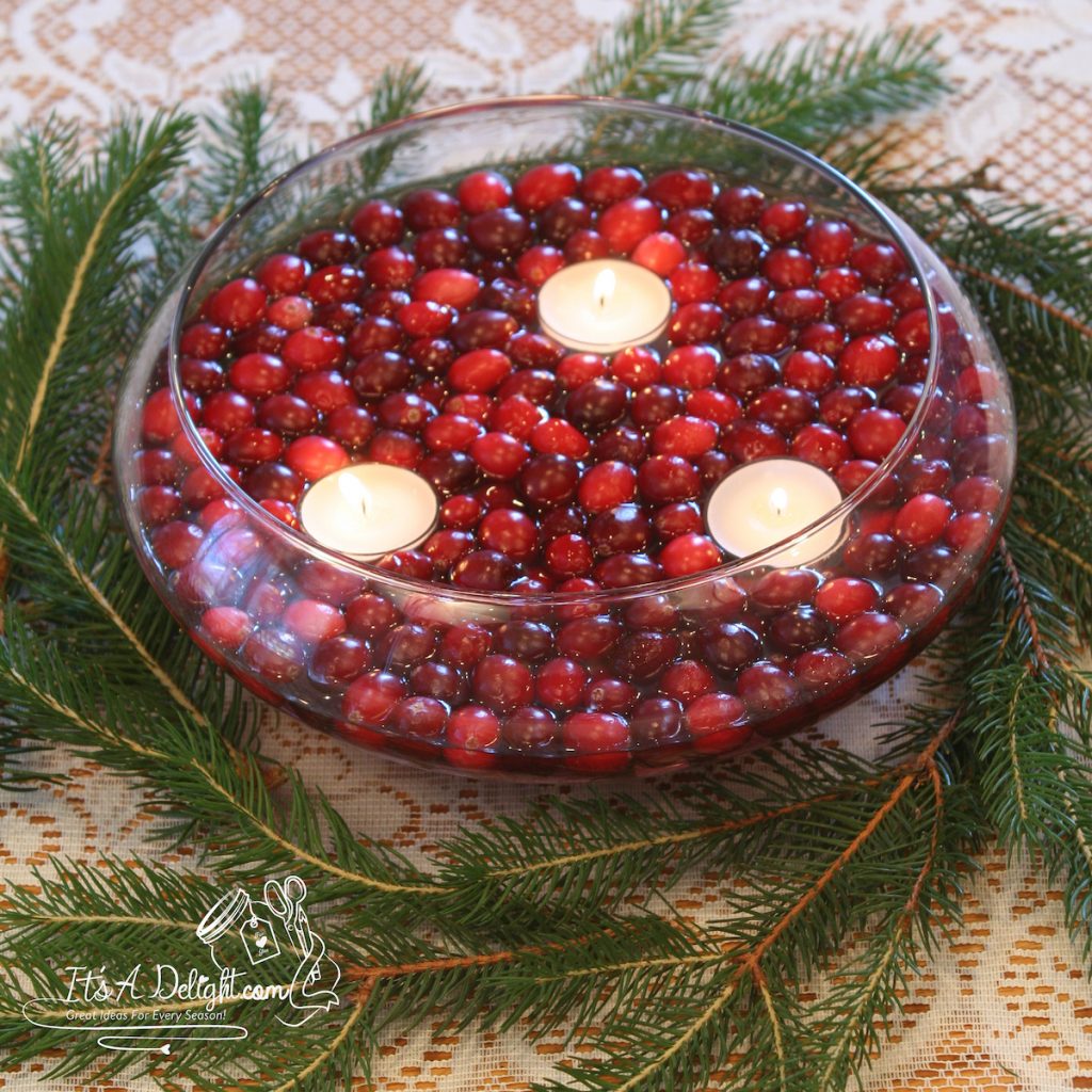 Cranberry Candles lovely for your Thanksgiving table It's A Delight!