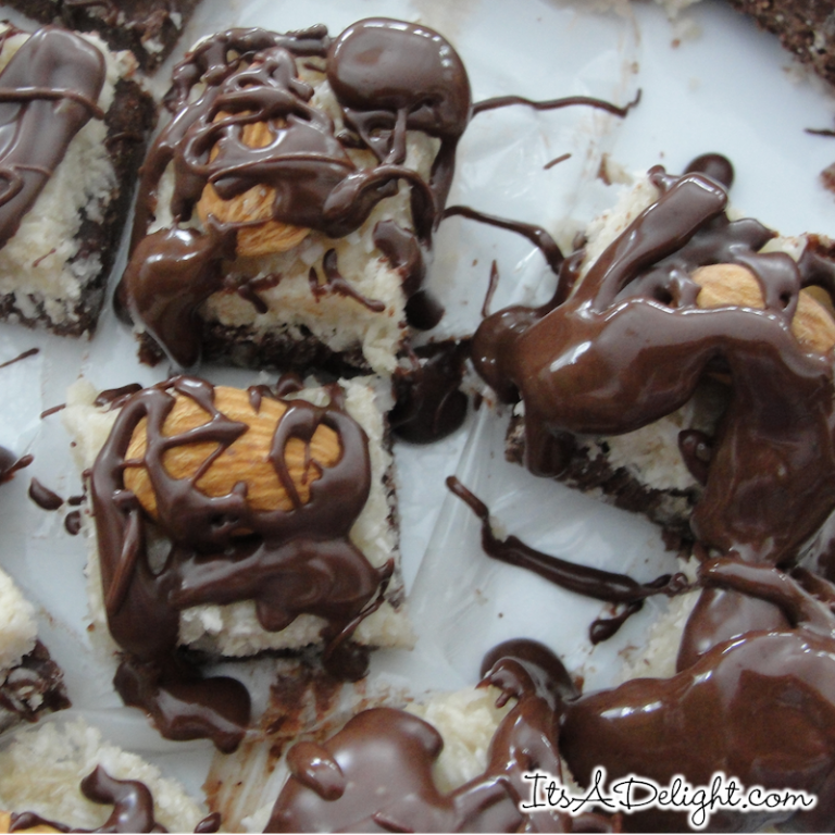 Yummy Chocolate almond joy bites!