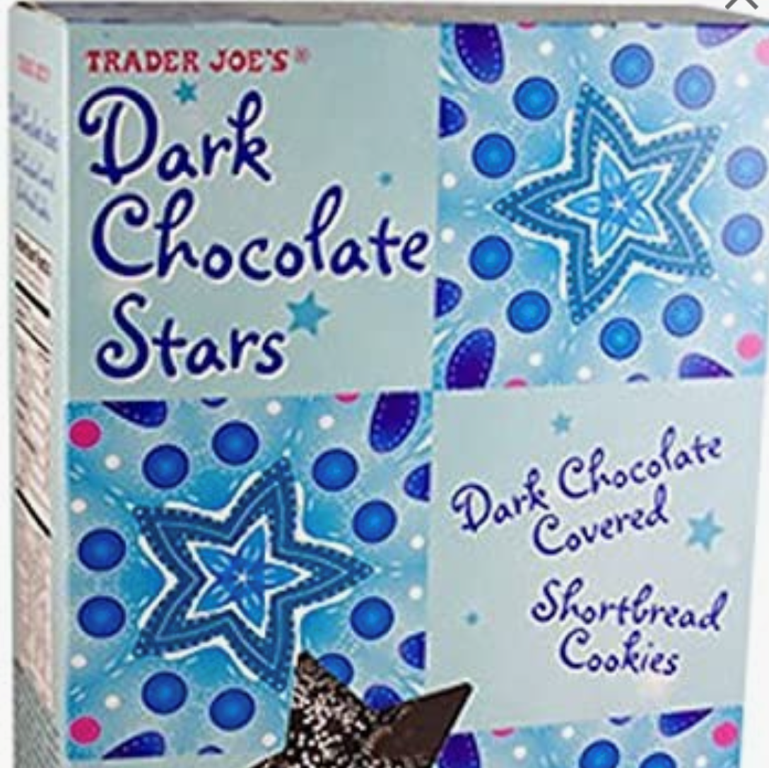Dark chocolate stars