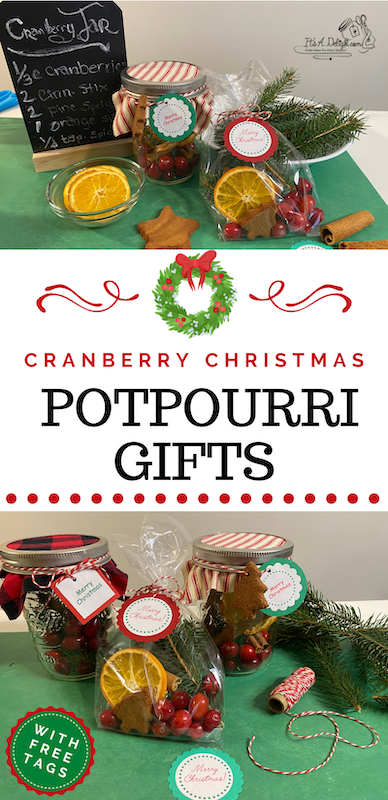 Cranberry Christmas Potpourri Gift