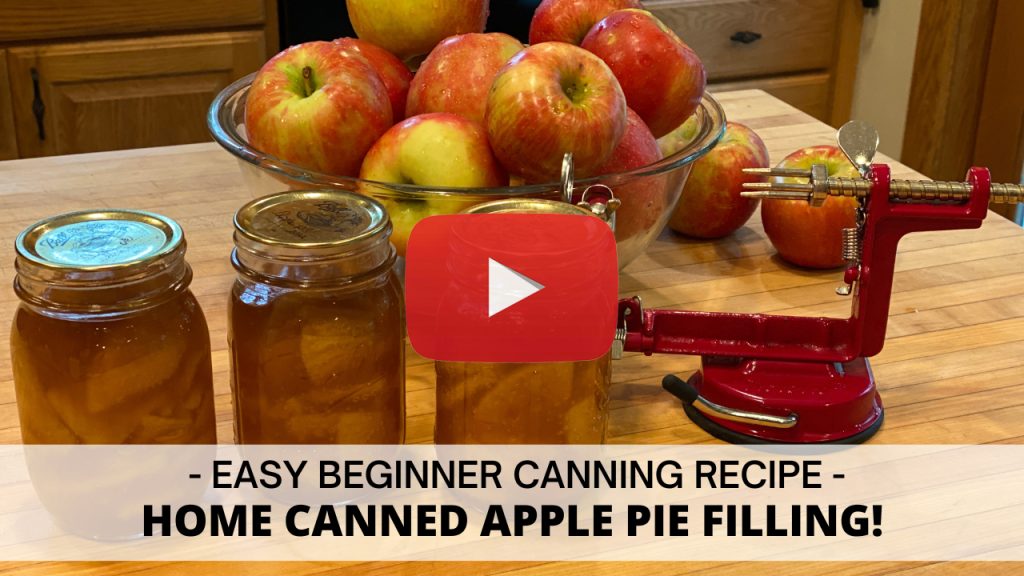 Home canned apple pie filling
