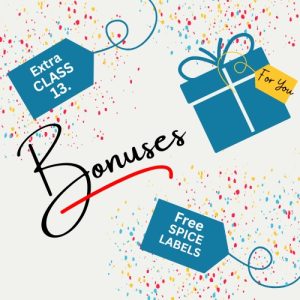 Bonuses - Extra class - Free Spice labels