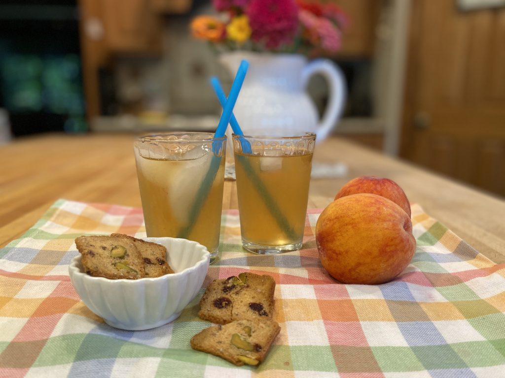 peach kombucha - fermenting course
